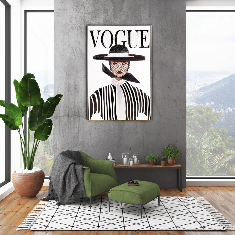 «Sparkles Homes», art mural en strass sur toile Vogue | Cadre flottant doré | Rectangle, 18 pi x 24 pi