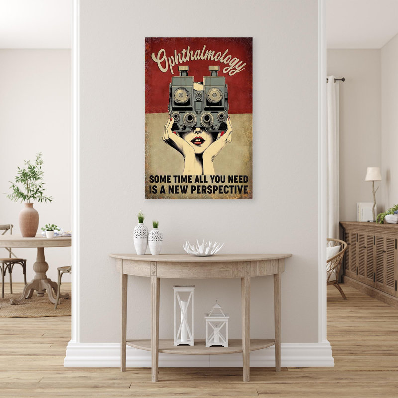 Humnah Ophthalmology - 1 pièce, reproduction d'art graphique sur toile tendue, L 24 po x H 36 po