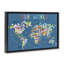Our Our World Map, toile flottante encadrée par Carla Daly-805648038-805648026