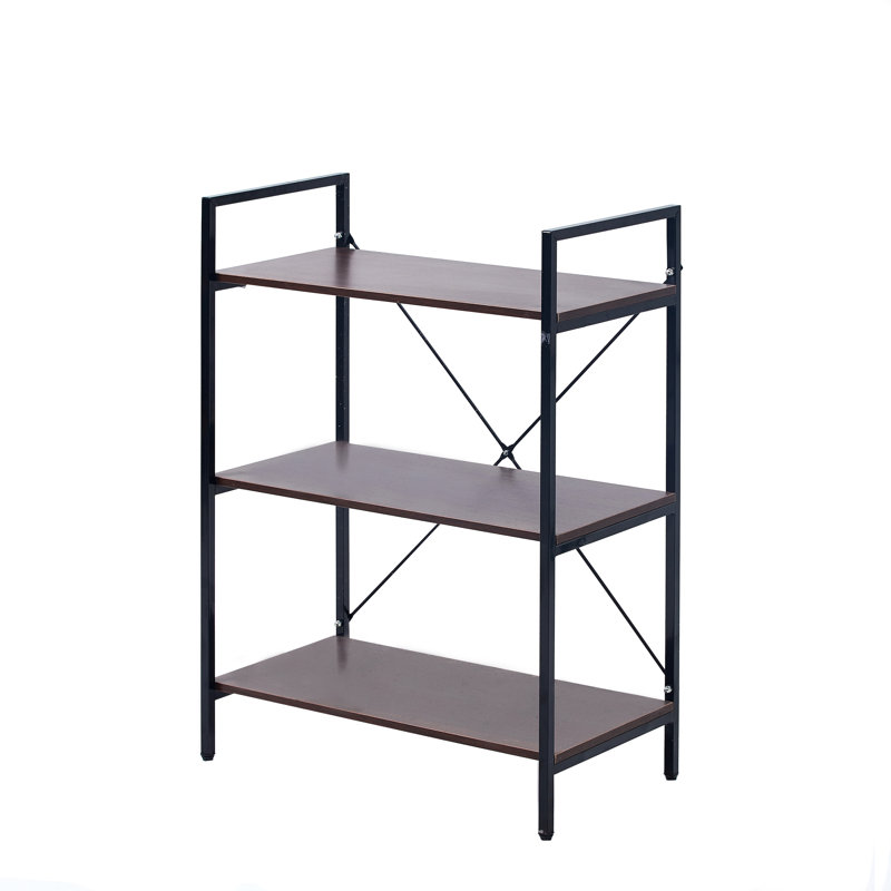 Étagère de coin et support de salle de bain H 31,97 po x l 23,23 po x P 13 po Averyona, Noir/brun foncé