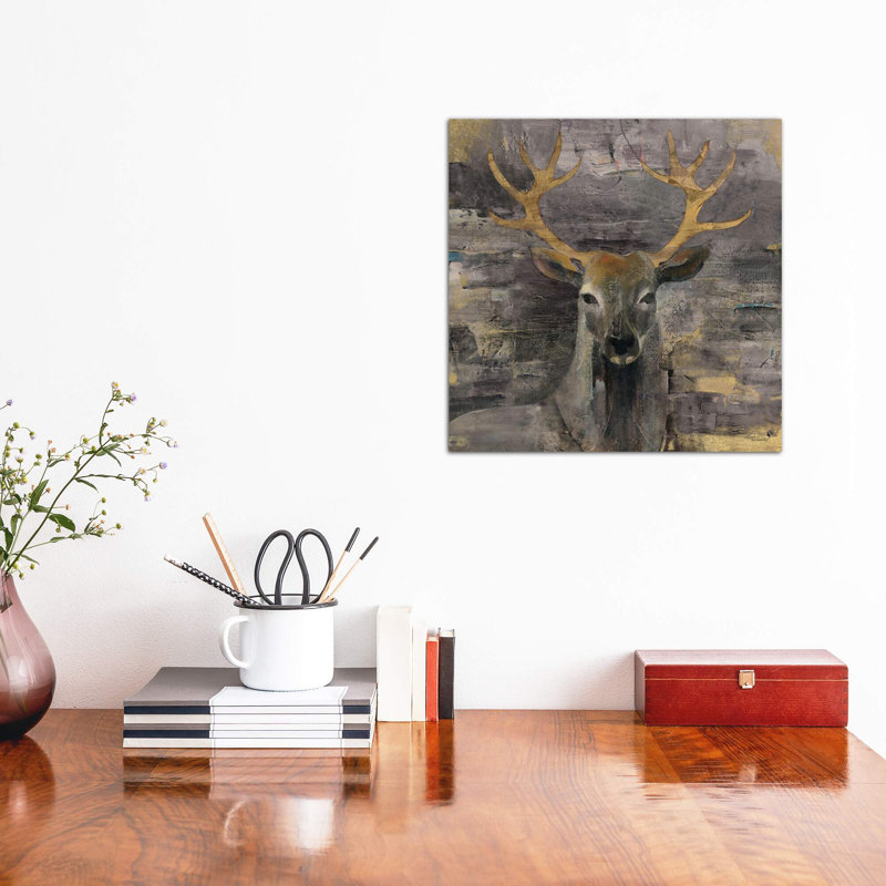 The Leader by Albena Hristova - Painting on Canvas, 30.48 cm H x 30.48 cm W, Wrapped Canvas