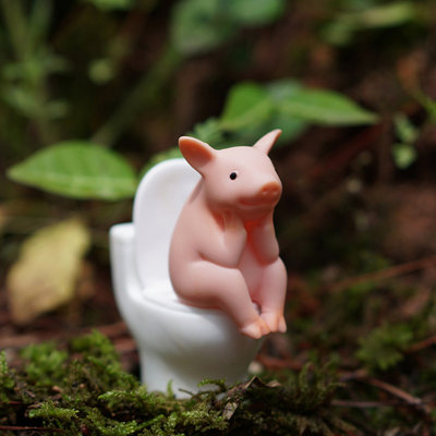 The Little Pig Goes To The Toilet