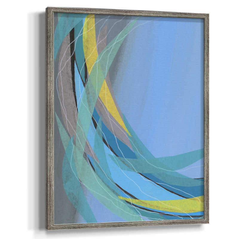 Circulating Flow I Framed Print - Solid Wood, 21" H x 17" W