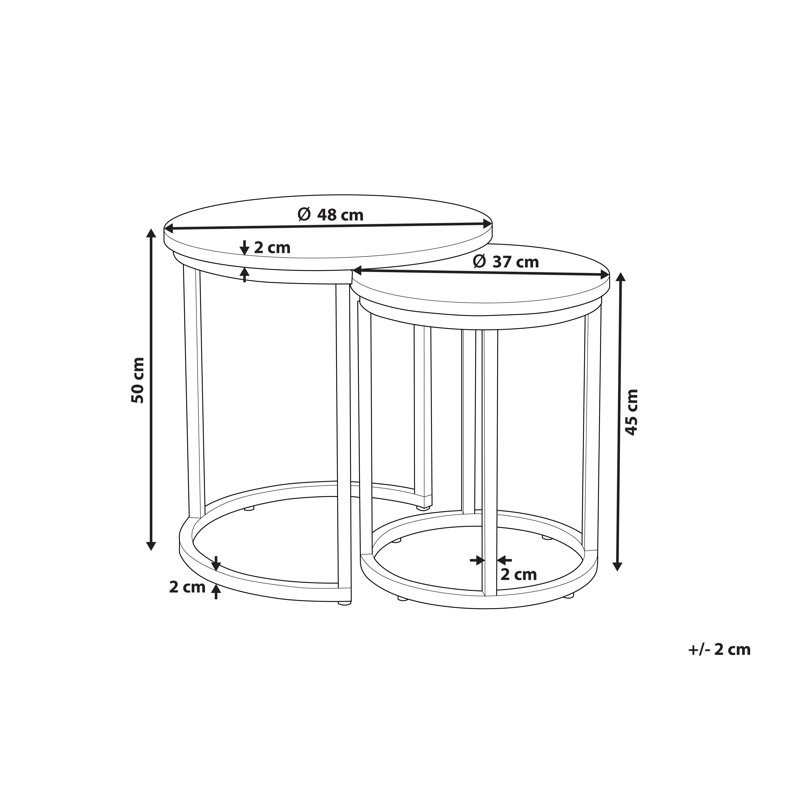 Woodbine Frame Nesting Tables