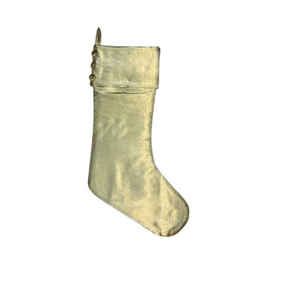  8" x 19" Metallic Christmas Stocking