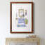 «Sketchy Bath II» - peinture encadrée-1157097765-1157097791