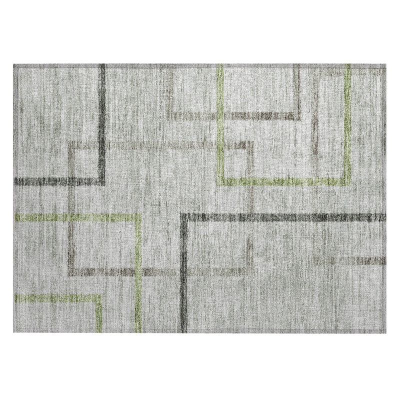 Colier Abstract Indoor / Outdoor Rug, Rectangle 1'8" x 2'6"