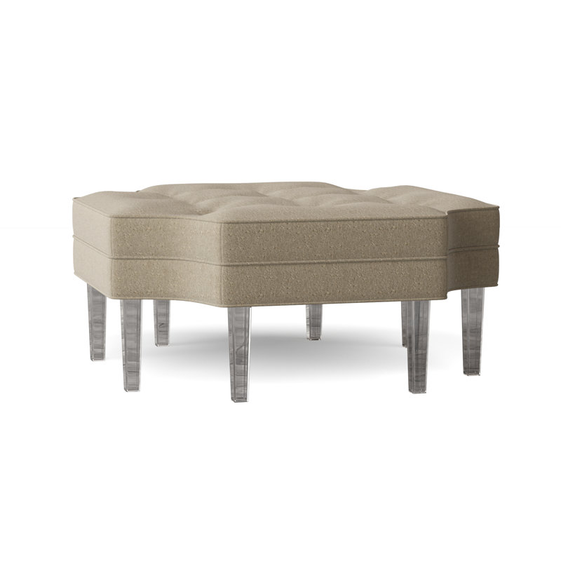Harlow Upholstered Ottoman, Venice Linen