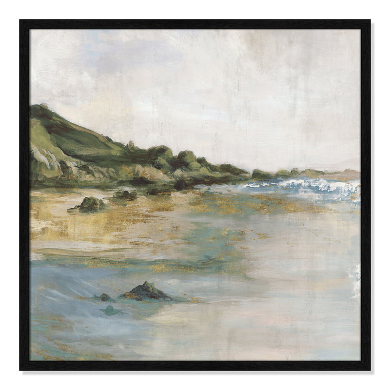 Impression «Tide’s Edge» par Casa Fine Arts, H 27,5 po x l 27,5 po x P 0,75 po, Impression encadrée noire sans passe-partout
