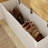 L-Shaped Corner Storage Bench With Flip-Top Lid - White & Natural Wood Finish