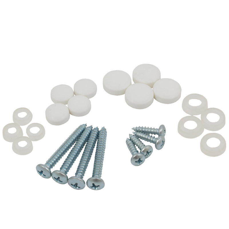 Vis pour supports de tablette avec capuchons, blanc par Stone Harbor Hardware