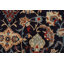 Navy Blue Floral Traditional Area Rug 7x10