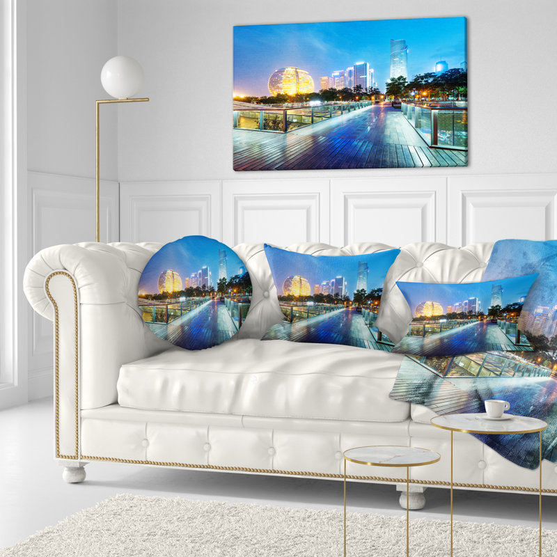 Coussin lombaire skyscrapers cityscape china hangzhou