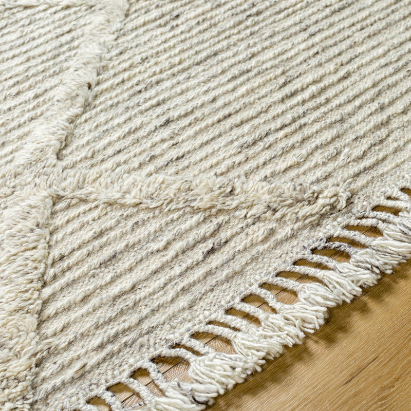 Wool Argyle Area Rug, Rectangle 9' x 12'