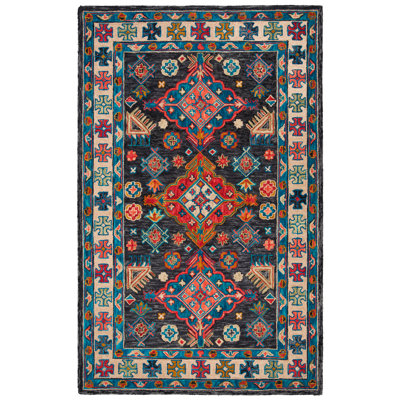Madalene Hand Tufted Wool Southwestern Rug
