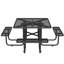 Ensemble de table de pique-nique d'extérieur multifonctionnel pour 6 personnes - Conception durable en fer forgé, idéal pour le jardin, la terrasse, la terrasse et le parc-549137019