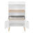 Becky 39" White Single Rest Cat Tree Bookshelf With Drawer