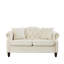Causeuse en velours Compression de 57 pouces avec causeuse Chesterfield
