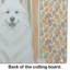 Planche à découper en verre crème Samoyed Heirloom