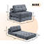 Fauteuil à billes à compression moyenne en velours côtelé l 35 po-123804696