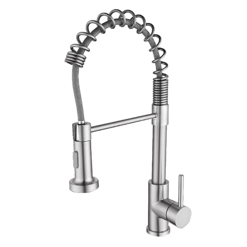 Pull Down Single Handle  Kitchen sink Faucet, Chrome