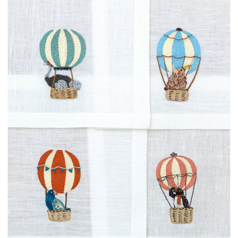 Balloon Safari Cocktail Napkins 6x6 Inch