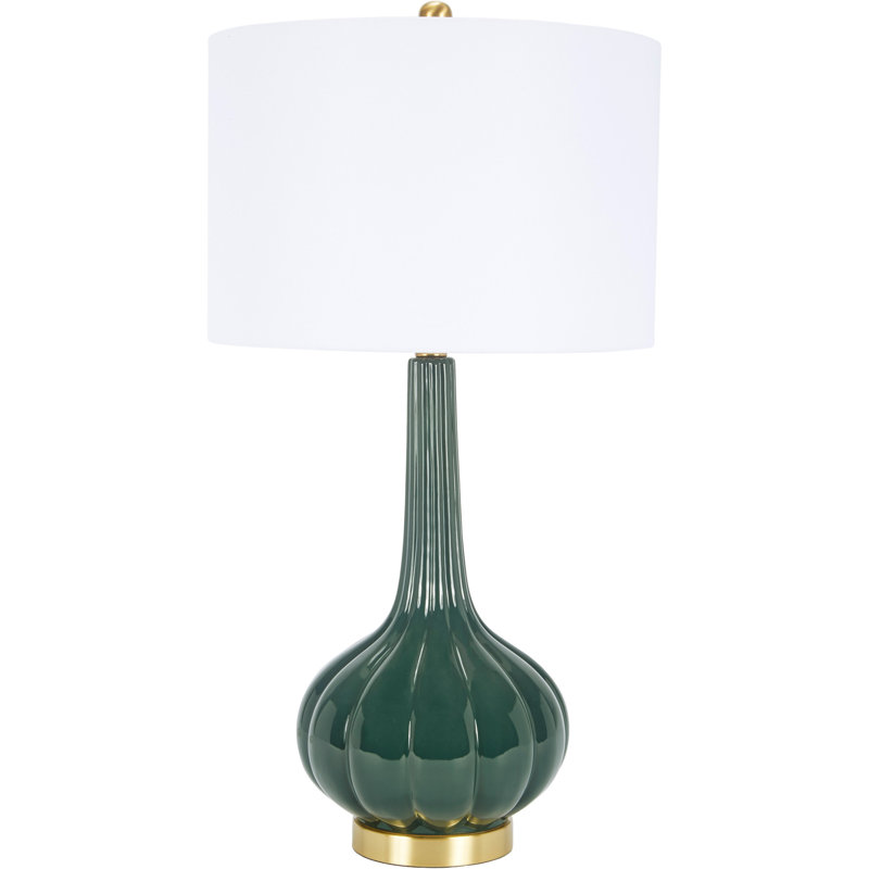 Stella Dark Green Ceramic Lamp