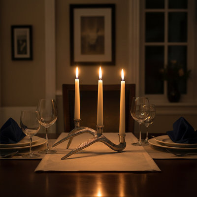 Metal Tabletop Candlestick