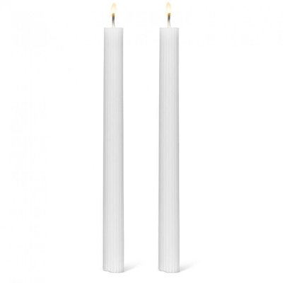 Ensemble de 2 chandelles coniques striées