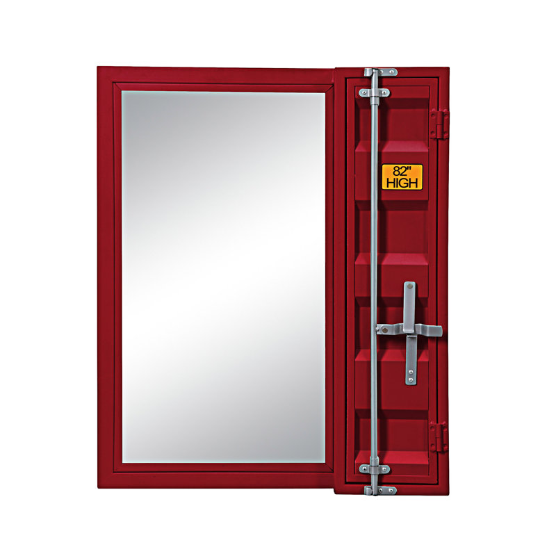 Miroir de salle de bain, Rouge