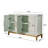 Dieks 48" Sideboard Storage Cabinet with Gold Trim-1945102429