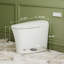 Toilette intelligente avec lavage à l'eau purifiée bidet, air plasma, toilette monobloc conforme à l'ADA avec chasse puissante, siège de toilette chauffant, sécheuse chaude, veilleuse, désodorisation