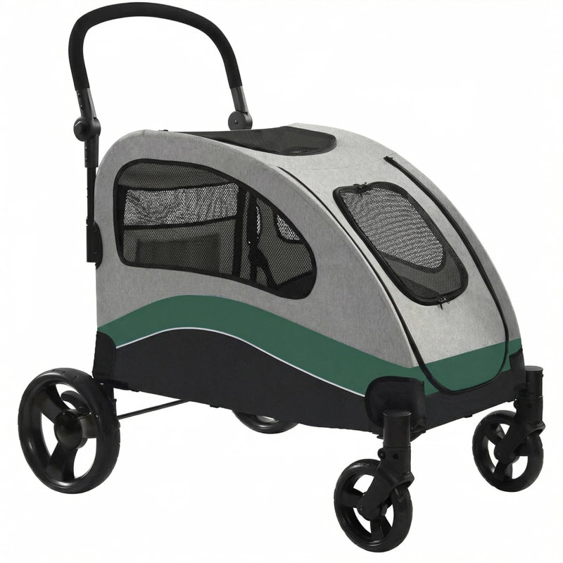 Foldable Pet Stroller, Red