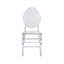 Chaises d'événements empilables en acrylique de style fantôme