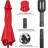 7.5' Market Patio Umbrella with Tilt and Crank - Red-1982836083-1907257641