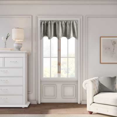 Myreon Velvet Scalloped Window Valance
