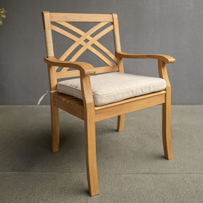 Cotesfield Teak Outdoor Dining Chair With Cushion