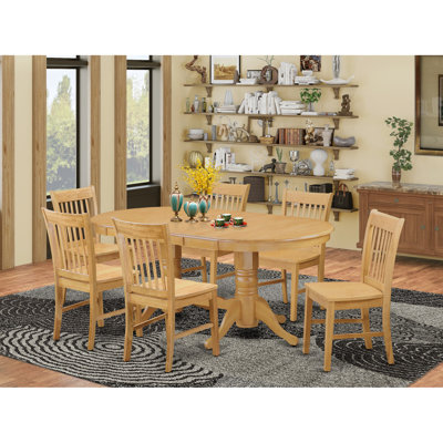 Kapteyn Butterfly Leaf Rubberwood Solid Wood Dining Set