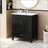 30" Bathroom Vanity with Sink Vintage Style, Multi-functional Storage Space, Door Shelf, Soft-closing Door-1950432596