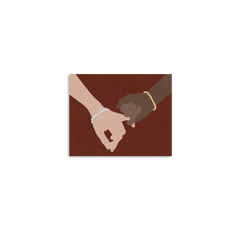 «Large Friendship Promise», art mural sur toile