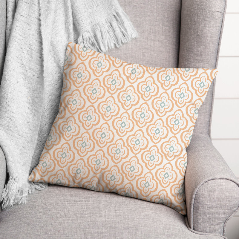  Coussin Floral, Orange