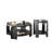 Modern Black Solid Manufactured Wood Round Coffee Table Sets