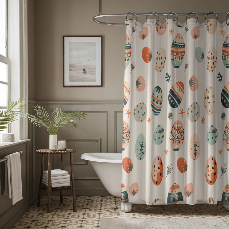 Rideau de douche Boho Style - Premium 39, H 74 po x l 71 po
