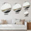 Décoration murale noire en éruption de marbre III-88599287