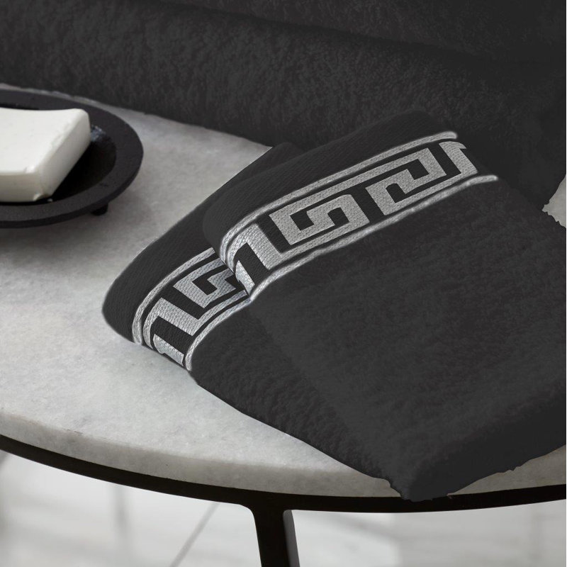  3 Piece Bath Sheet Same-Size Bale, Charcoal, 2x Bath Sheet