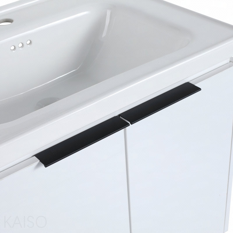 Meuble-lavabo à fermeture en douceur 24 po avec lavabo, convenant à une petite salle de bain
