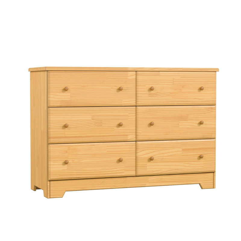 Commode 6 tiroirs Genelia, Blanc