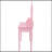 Pink Princess Vanity Desk Set with 360掳 Rotating Mirror, Cushioned Stool, and 4-Drawer Storage for Girls' Bedrooms-953876183