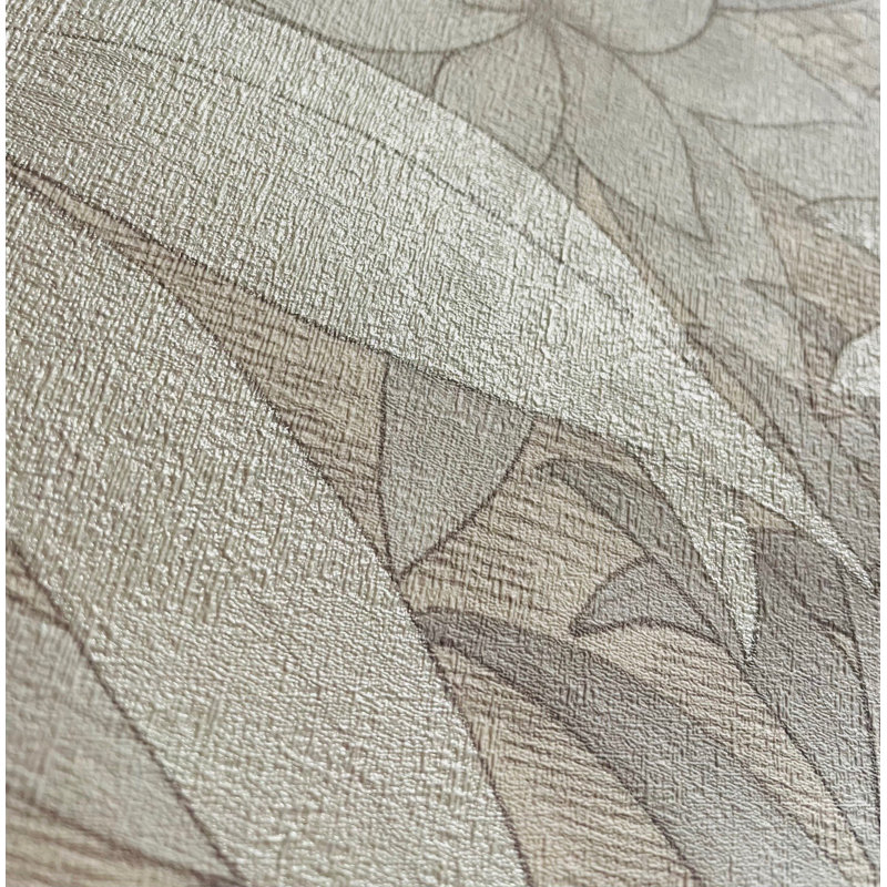 Papier peint blanc Allure Jungle, Blanc