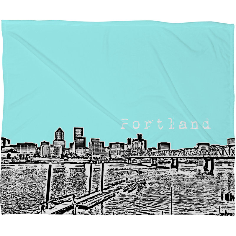 Bird Ave Throw Blanket, Large, Ice